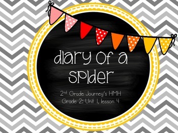 Preview of Diary of a Spider supplemental activities - Journey's 2nd Grade Unit 1 Lesson 4