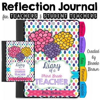 Preview of Reflection Journal for New Teachers and Student Teachers