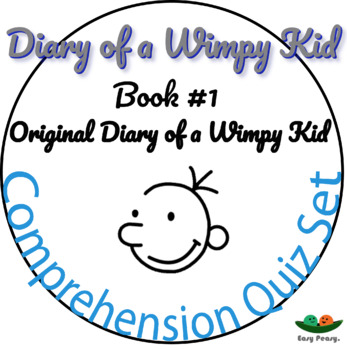 Preview of Diary of a Wimpy Kid - Book 1 - Comprehension Quiz Distance Learning EASEL