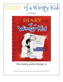 Diary of a Wimpy Kid (Book 1) Novel Study Printable & Digital/Google ...