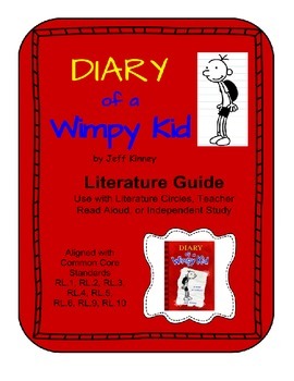 Preview of Diary of a Wimpy Kid - Literature Guide