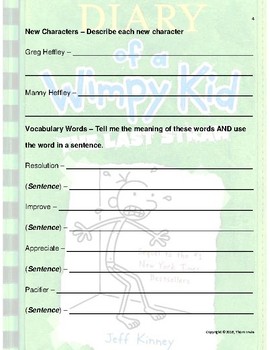 Diary Of A Wimpy Kid The Last Straw Novel Study By Teacher Thom