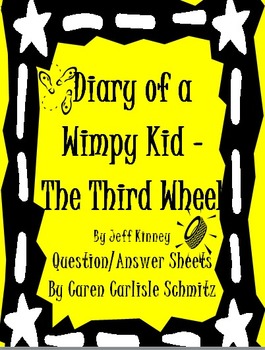 Preview of Diary of a Wimpy Kid - The Third Wheel #7 Question & Answer Sheet
