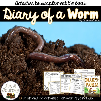 Preview of Diary of a Worm Activity Packet