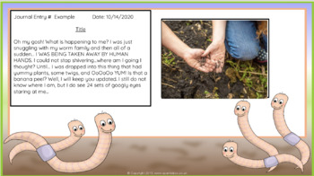 Preview of Diary of a Worm Daily Observation Journal