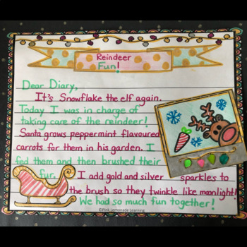 Diary of an Elf: Christmas Creative Writing by Pink Lemonade Learning