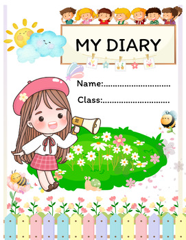Preview of Diary writing template for kid