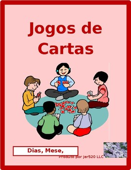 Preview of Dias, Meses, Estações (Days, Months, Seasons in Portuguese) Card Games
