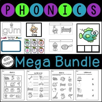 Preview of First Grade Phonics Bundle - Phonics & Phonemic Awareness
