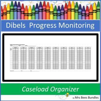 Preview of Dibels Progress Monitoring Caseload Organizer