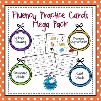Preview of Fluency Practice Cards Mega Pack