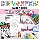 Dibujos paso a paso San Valentín. Valentine's Day Directed