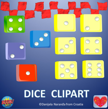 Preview of Dice 3D Die ClipArt