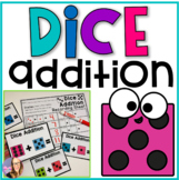 Dice Addition Task Cards - Math Center
