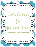 Dice Card Flashcards for Number Talks