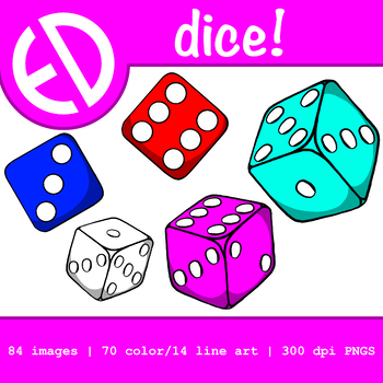Preview of Dice Clip Art