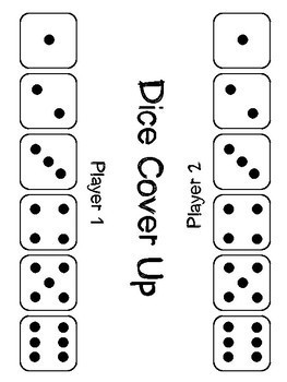 Dice Cover Up- A Dice Pattern Subitizing Game for Kindergarten to Grade 3