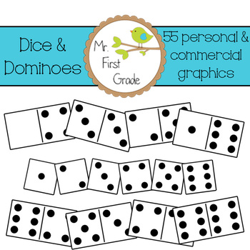 Preview of Dice & Dominoes [55 Images for Commercial Use]