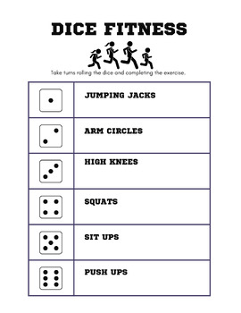 Preview of Dice Fitness Bundle