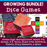 Dice Game Activities Growing Bundle