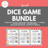 Dice Game Bundle for ANY Verb Tense or Vocabulary