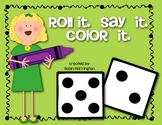 FREEBIE: Dice Game{Roll It. Say It. Color It.} Supports Ki
