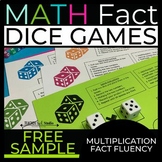 Dice Games FREE Sample - Upper Elementary Math Facts Pract