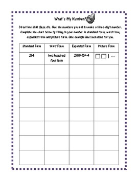 dice games math pack by megan clover carkhuff teachers