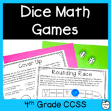 Dice Math Games - 4th Grade Math Centers for Multiplicatio