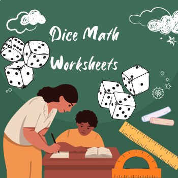 Preview of Dice Math Games Addition & Subtraction - Number Sense Math Center Dice Games