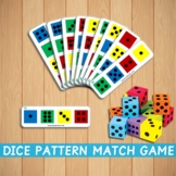 Dice Pattern Matching Game Activity Color Match Counting N