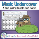 Dice Rolling Music Game to Identify Treble Clef Notes - Mu