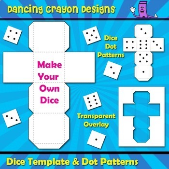 Preview of Dice Clip Art | Blank Dice Template