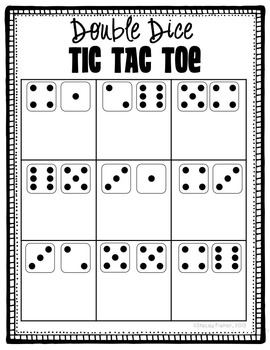 Tic Tac Toe Dice Game