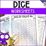 Dice Worksheets Place Value, Addition, Subtraction, Compar