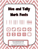 Dice and Tally Mark Fonts
