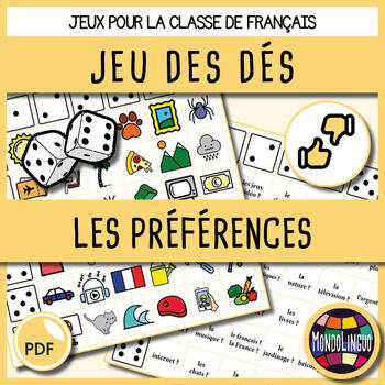 Preferences French Worksheets u0026 Teaching Resources  TpT