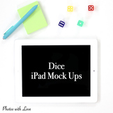 Math iPad Mock Ups/Stock Photos l Colorful Dice