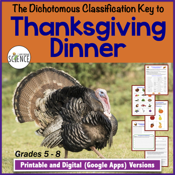Preview of Dichotomous Classification Key to Thanksgiving Dinner Science