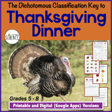 Dichotomous Classification Key to Thanksgiving Dinner Science