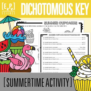 Preview of Dichotomous Keys Activity | Summer Science Classification