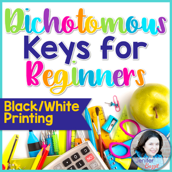 Preview of Dichotomous Keys for Beginners- Set of 4- Black and White Printing