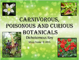 Dichotomous Key: Carnivorous, Poisonous and Curious Plants