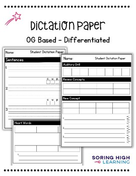 Preview of Dictation Paper - OG Based