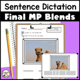 Dictation Sentences for CVCC Final MP Blends with Photo Wr