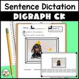 Dictation Sentences for Digraph CK Words with Photo Writin
