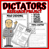 Dictators Research Project and Poster, Dictator Biography Report