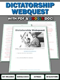 Dictatorship - Webquest with Key (Google Doc Included)
