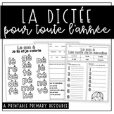 Full Year Dictée - Les mots de la semaine (French Words of