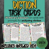 Analyzing Diction Task Cards: Quizzes, Bell-Ringers, Worksheet